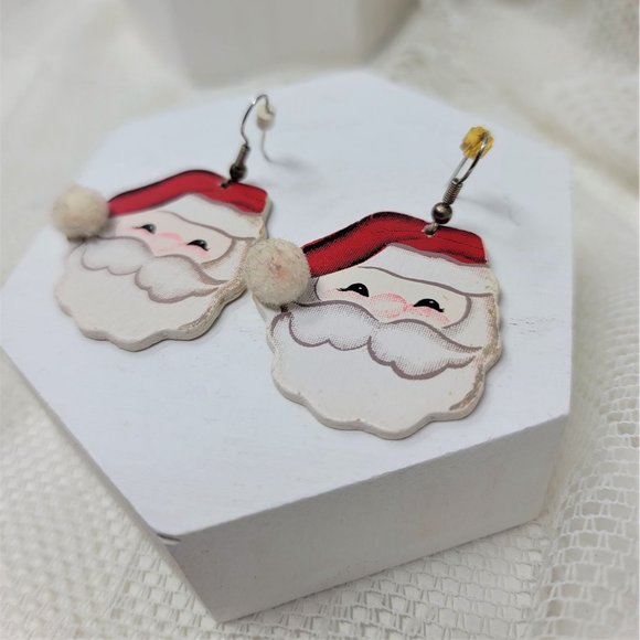 Cute Santa Claus Earrings Pierced - Picture 3 of 5